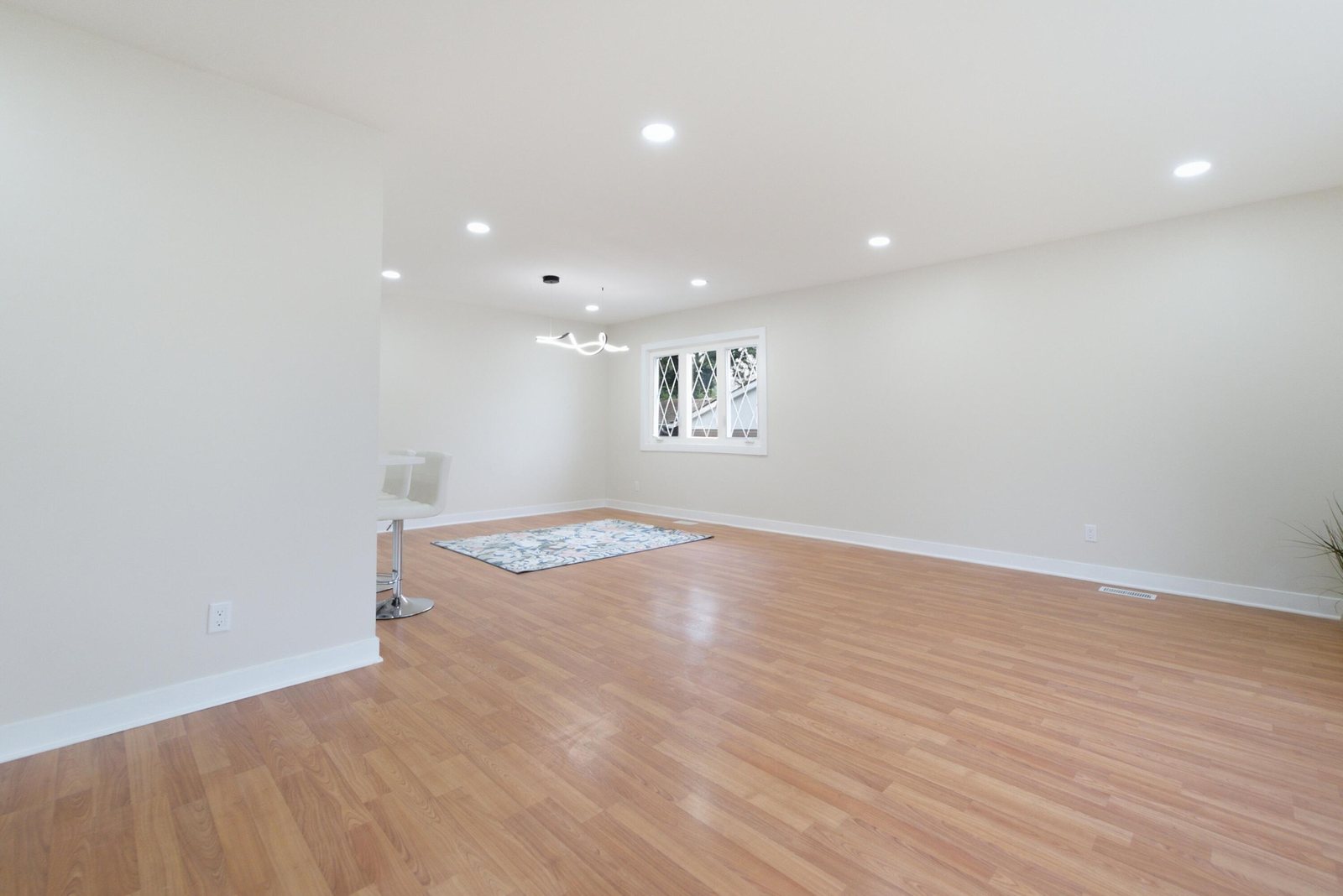 Griffith full home renovation open living and dining area