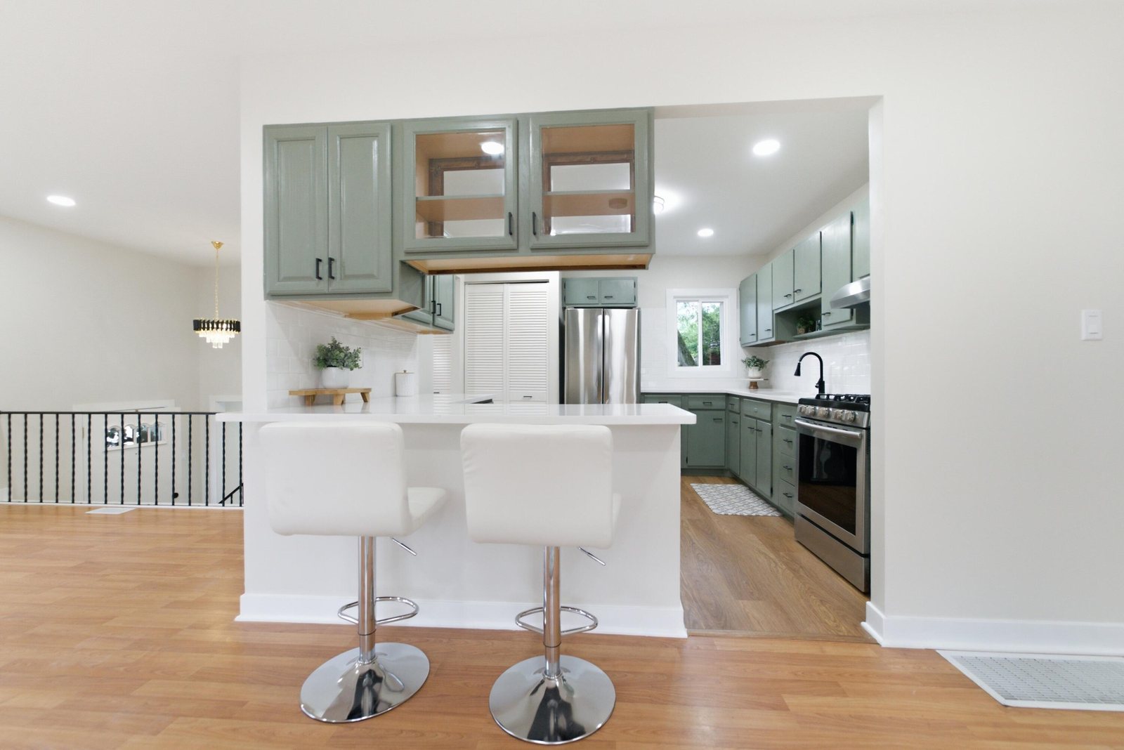 Griffith full home renovation kitchen with island and bar seating