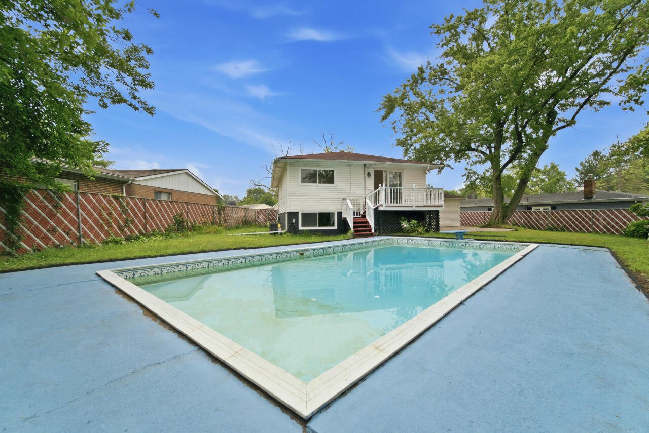 After: Griffith backyard pool and rear of home